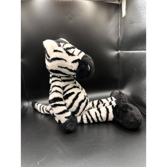 Zebra Plush Nici by Enesco Wild 14" Stuffed Animal Germany Weighted Vtg RARE - Picture 11 of 16
